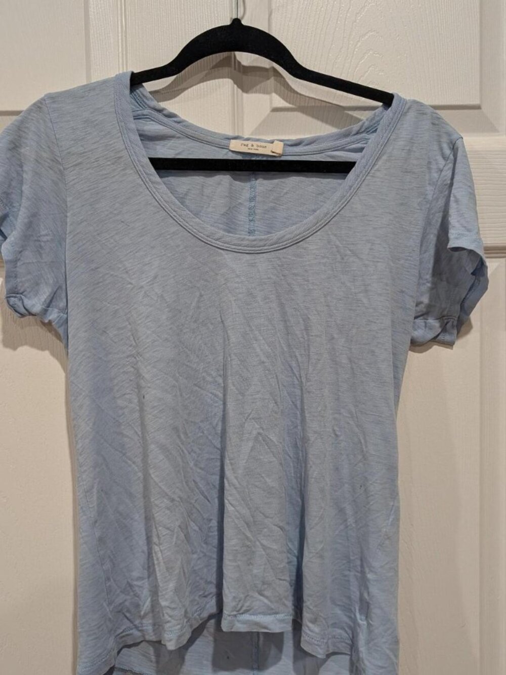 Rag & Bone light blue cotton t-shirt